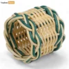 Coastal Green Handwoven Napkin Ring - TW031001-G-1.webp