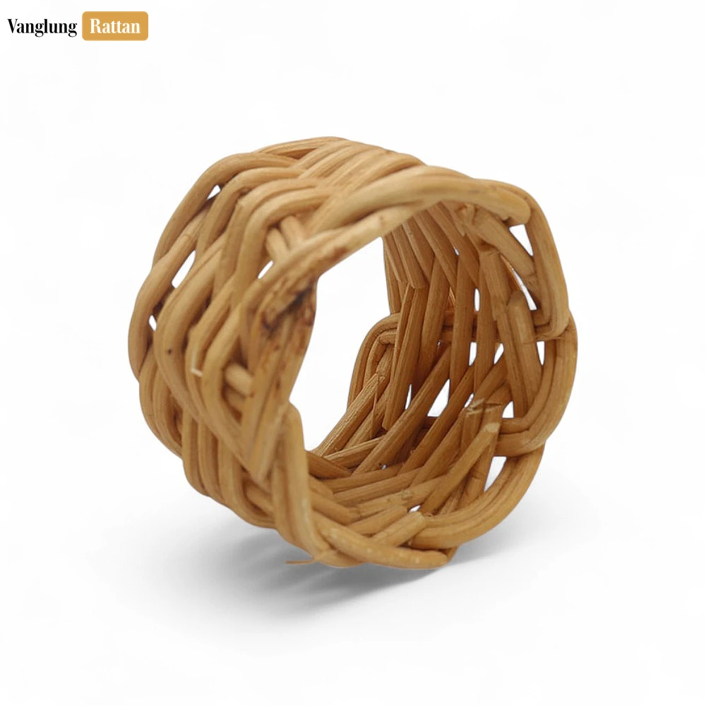 Coastal Natural Handwoven Napkin Ring - TW031001-N - 🏆 Why Choose VanglungRattan for Your Handcrafted Needs