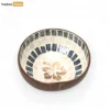 Handmade Coconut Bowl Mother of Pearl with Hibiscus Mosaic - TW09CC009-1.webp