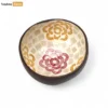 Handmade Coconut Bowl Mother of Pearl with Painted Flower Mosaic - TW09CC005-1.webp