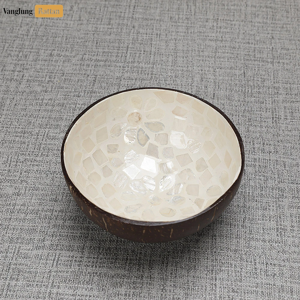 Handmade Coconut Bowl Mother of Pearl with Polka Dot - TW09CC001 - ⭐ Product Highlights