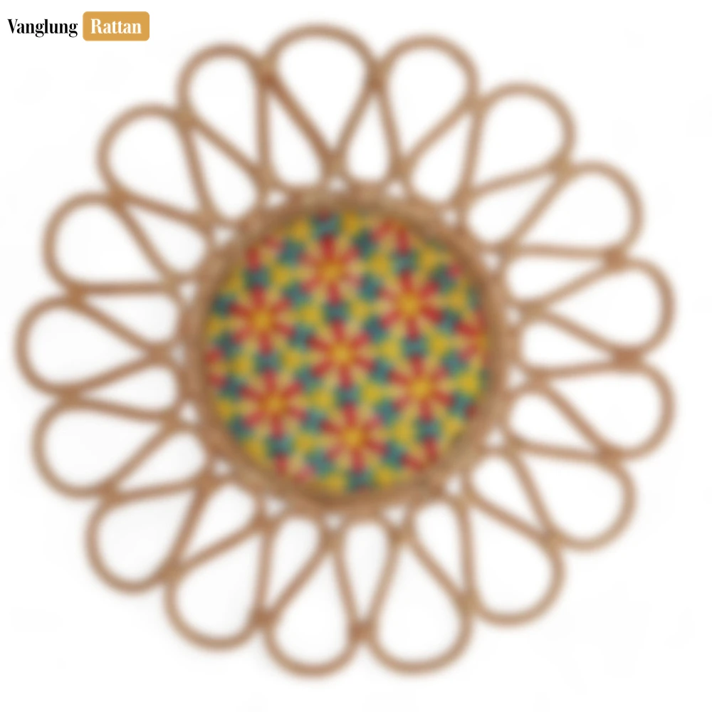 Scalloped Flower Handwoven Bamboo Rattan Placemat with Geometric Star Weave - UP054033 - Q: Can these placemats withstand hot dishes and cookware?