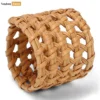 Handwoven Green Straw Rattan Napkin Ring with Airy Lattice Design - TW011004-1.webp
