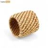 Handwoven Light Brown Rustic Wicker Straw Rattan Napkin Ring - TW011003-LB-1.webp