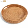 Brown Circular Straw Rattan Serving Tray with Integrated Handles - STRO011001-1.webp