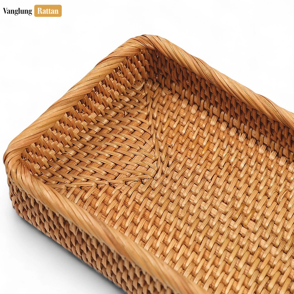 Brown Handwoven Long Rectangle Straw Rattan Serving Tray with Fine Weave - STCN011007 - ❓ Frequently Asked Questions