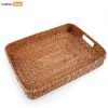 Handwoven Brown Round Rectangle Bamboo Rattan Serving Tray with Integrated Handles - STCN051007S-1.webp