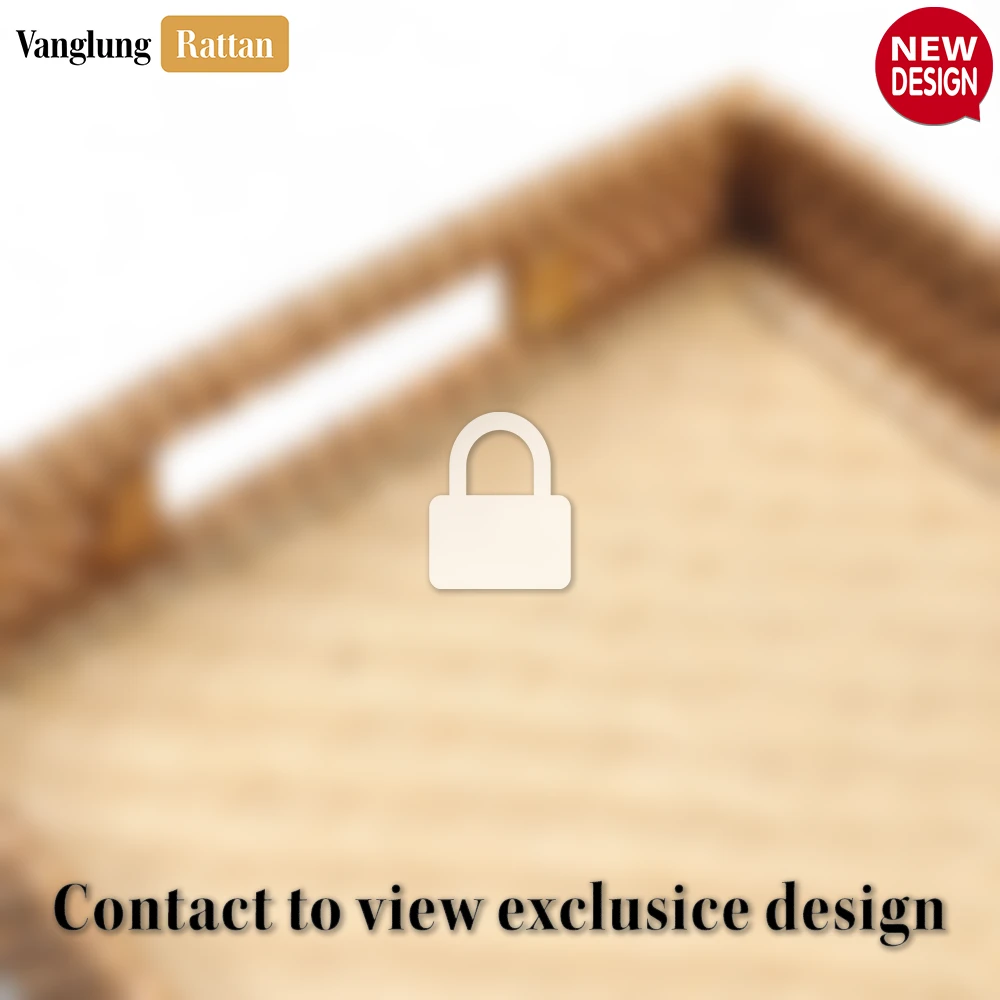 Handwoven Green Natural Bamboo Rattan Handles Serving Tray with Fine Weave - STCN013003K - ❓ Frequently Asked Questions