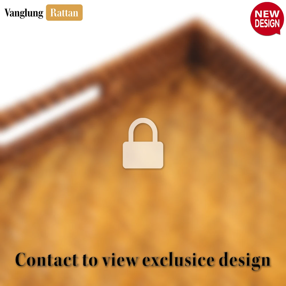 Handwoven Honey Brown Bamboo Rattan Handles Serving Tray with Fine Weave - STCN013003HB - ❓ Frequently Asked Questions