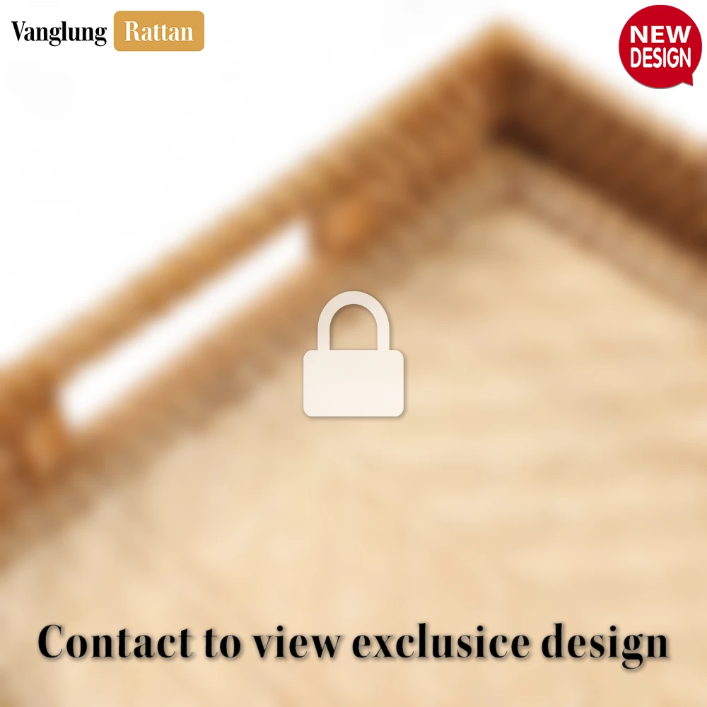 Handwoven Light Brown Bamboo Rattan Handles Serving Tray with Fine Weave - STCN013003 - ❓ Frequently Asked Questions