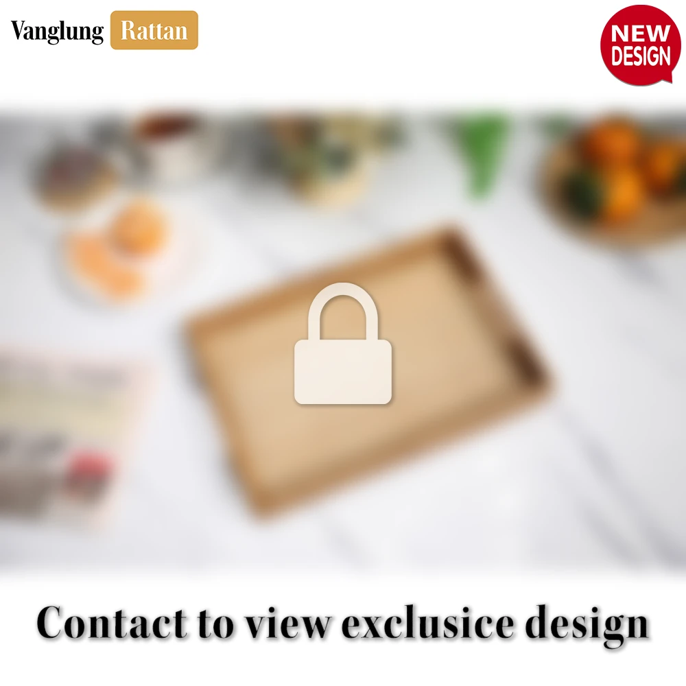 Handwoven Light Brown Bamboo Rattan Handles Serving Tray with Fine Weave - STCN013003 - Q: How do I properly care for my bamboo rattan serving tray?