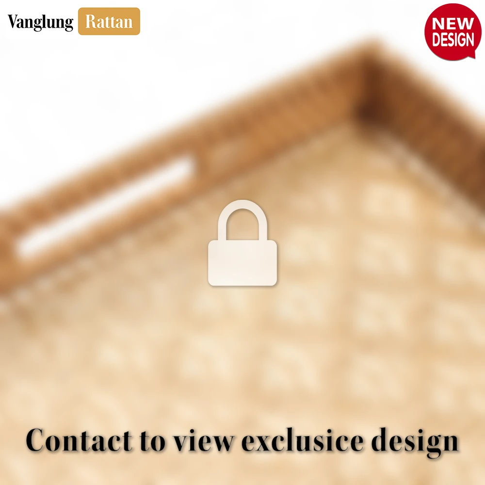 Light Brown Rectangular Bamboo Rattan Handles Serving Tray with Intricate Labyrinth Weave - STCN013002 - ❓ Frequently Asked Questions (FAQ)