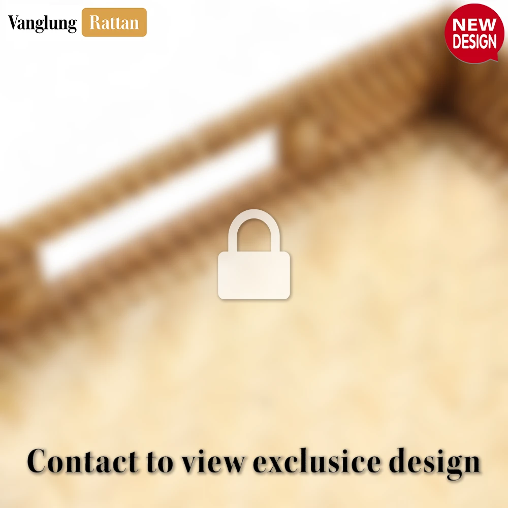 Natural Rectangular Bamboo Rattan Handles Serving Tray with Intricate Labyrinth Weave - STCN013002RE - ❓ Frequently Asked Questions