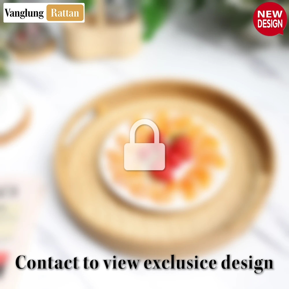 New Design Round Honey Handwoven Bamboo Rattan Handles Serving Tray with Natural Twilled Twos Weave - STRO013003HN_ND-2.webp