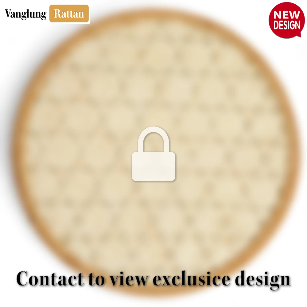 Round Green Handwoven Bamboo Rattan Placemat with Natural Geometric Star Weave - UP054017 - Round Green Handwoven Bamboo Rattan Placemat with Natural Geometric Star Weave - UP054017