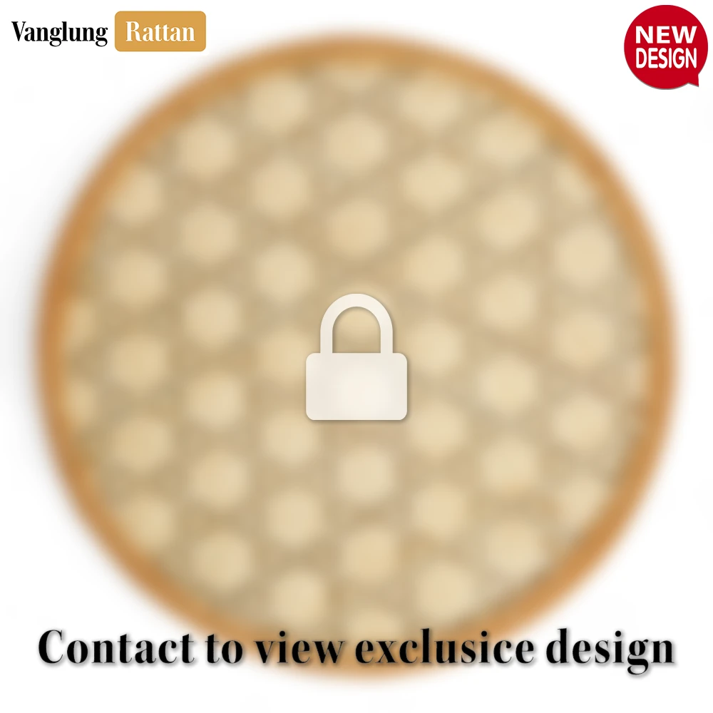 Round Green Handwoven Bamboo Rattan Placemat with Natural Geometric Star Weave - UP054017 - 🏆 Why Choose VanglungRattan
