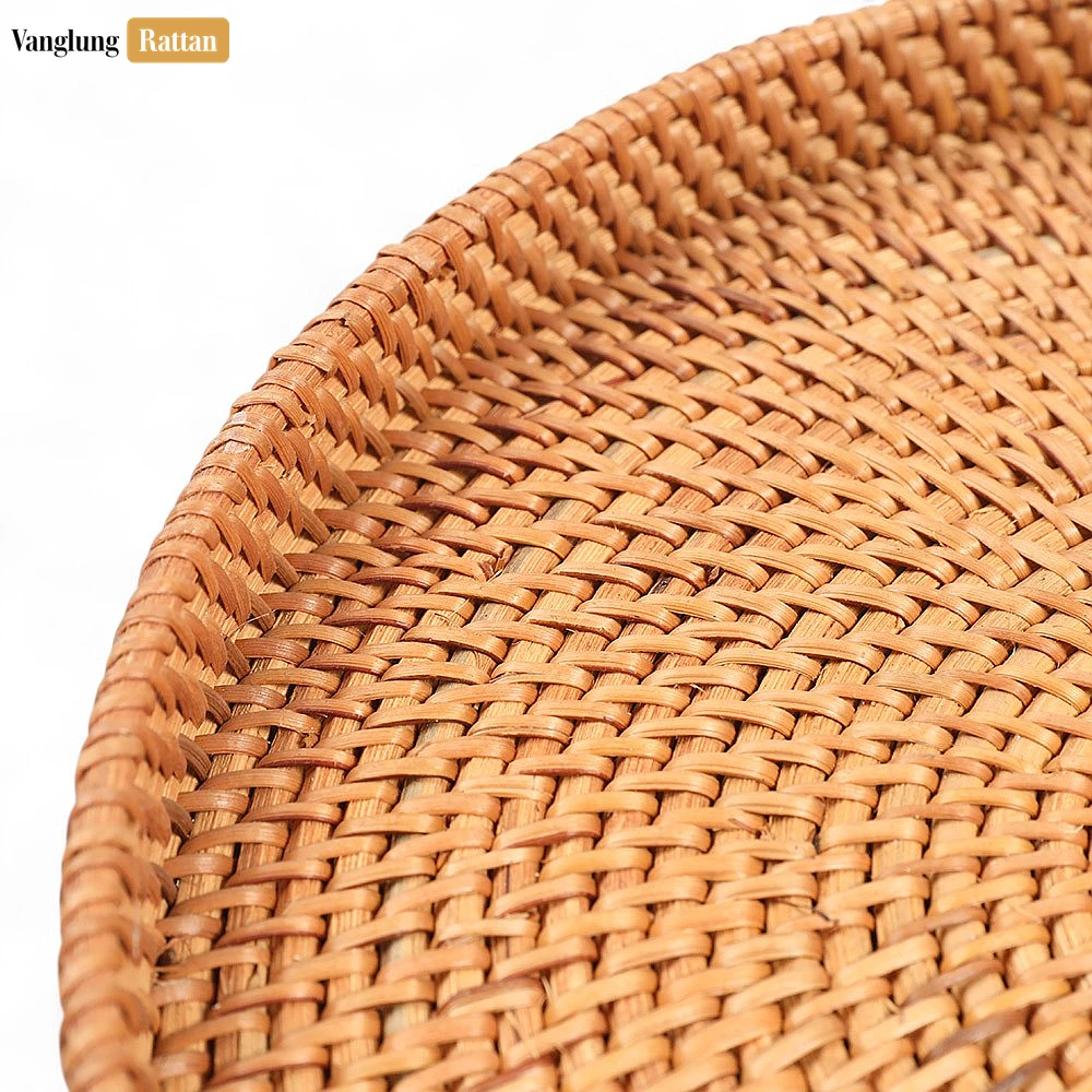Round Handless Straw Rattan Serving Tray with Natural Wicker Weave - STRO011006 - ❓ Frequently Asked Questions