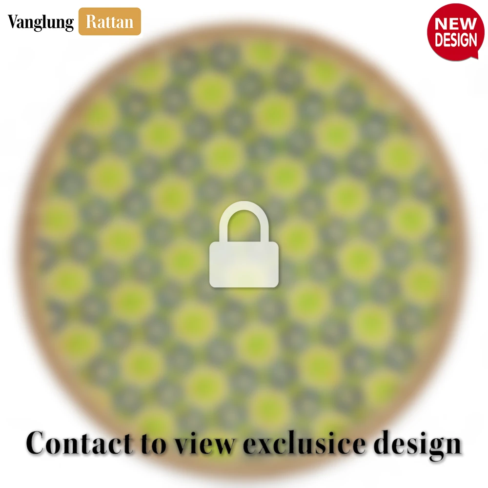 Round Handwoven Bamboo Rattan Placemat with Geometric Star Weave - UP054015 - Q: How do I clean and maintain my bamboo rattan placemat?