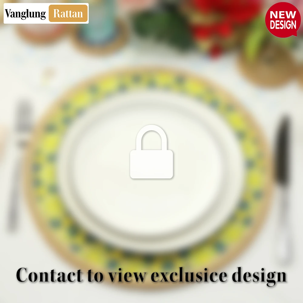 Round Handwoven Bamboo Rattan Placemat with Geometric Star Weave - UP054015 - ❓ Frequently Asked Questions