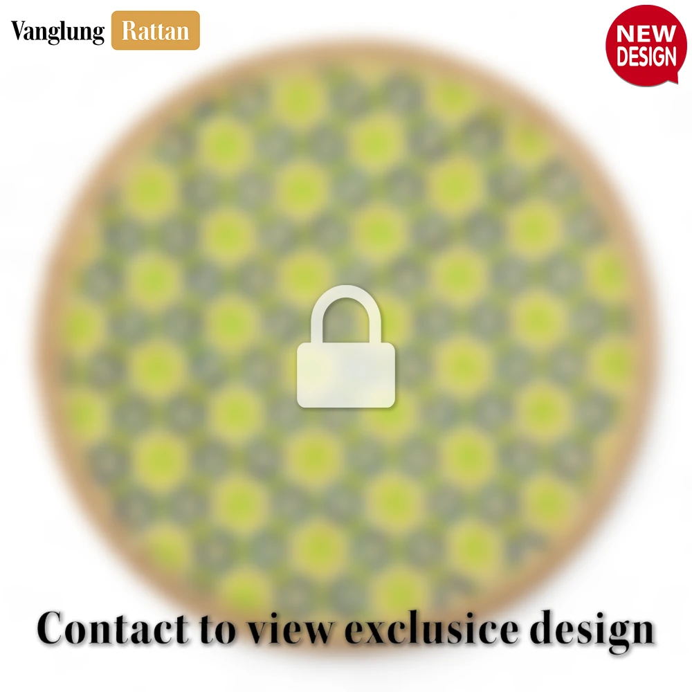Round Handwoven Bamboo Rattan Placemat with Geometric Star Weave - UP054015 - 🌟 Why Choose VanglungRattan