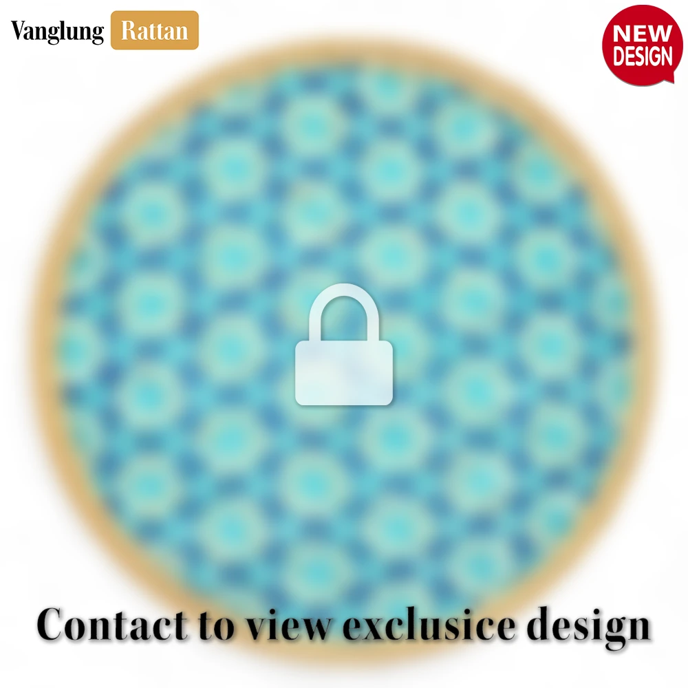 Round Natural Handwoven Bamboo Rattan Placemat with Blue Star Pattern - UP054011 - ❓ Frequently Asked Questions