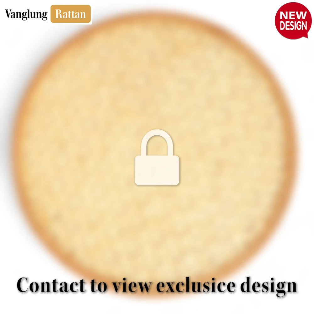 Round Natural Handwoven Bamboo Rattan Placemat with Intricate Star Weave - UP054014 - ✨ Product Highlights
