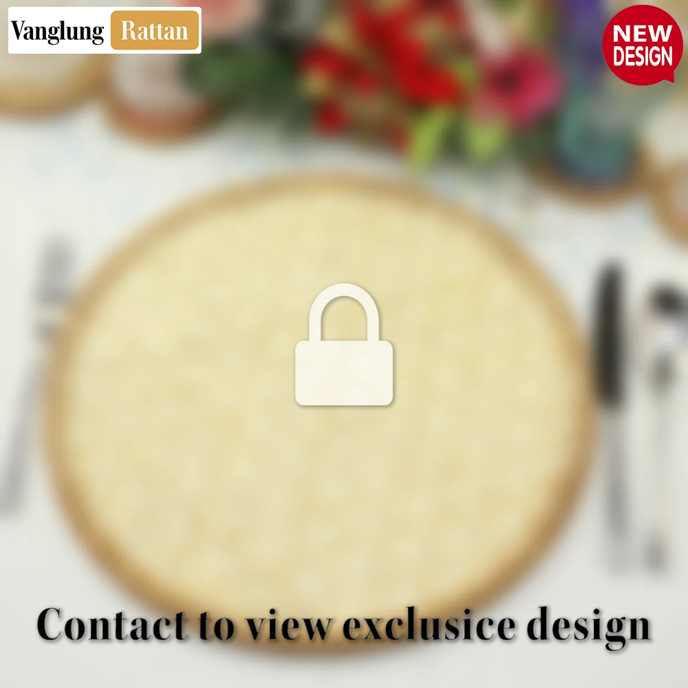 Round Natural Handwoven Bamboo Rattan Placemat with Intricate Star Weave - UP054014 - 🏆 Why Choose VanglungRattan