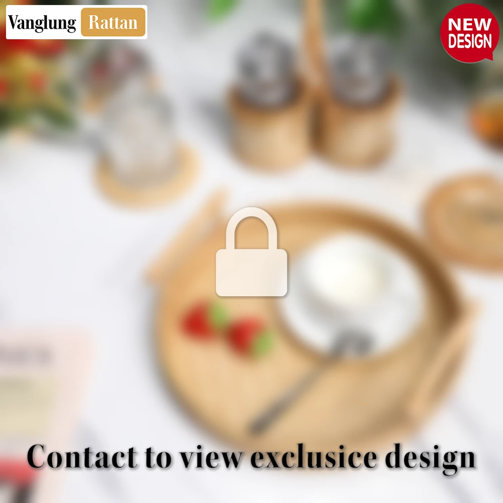 Round Natural Handwoven Bamboo Rattan Serving Tray with Twilled Twos Weave and Modern Dowel Handles - STRO013001CL-2.webp