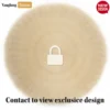 Round Natural Handwoven Rattan Placemat with Wavy Edge - UP03421.webp