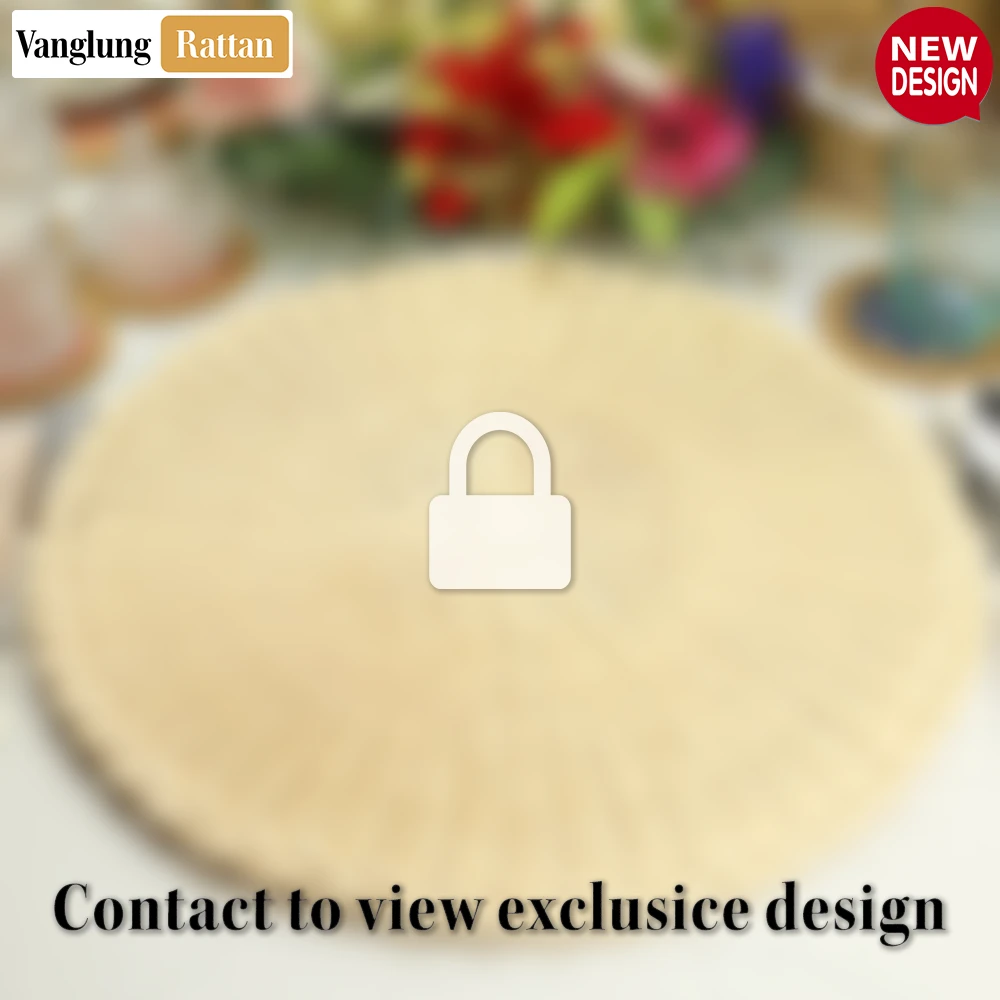 Round Natural Handwoven Rattan Placemat with Wavy Edge - UP034021 - Q: How do I clean and maintain my rattan placemat?