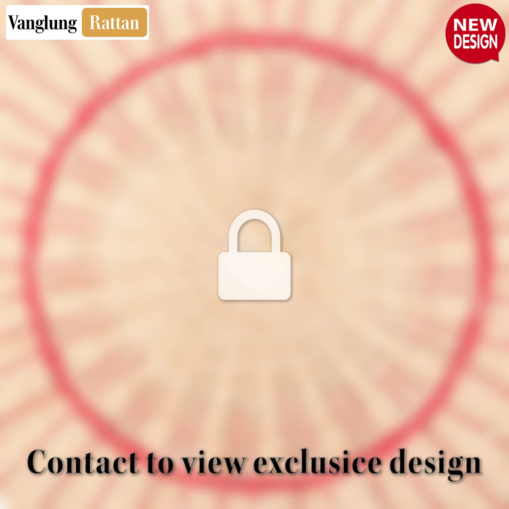 Round Natural Woven Rattan Placemat with Red Wavy Trim - UP034020 - 🍽️ Applications