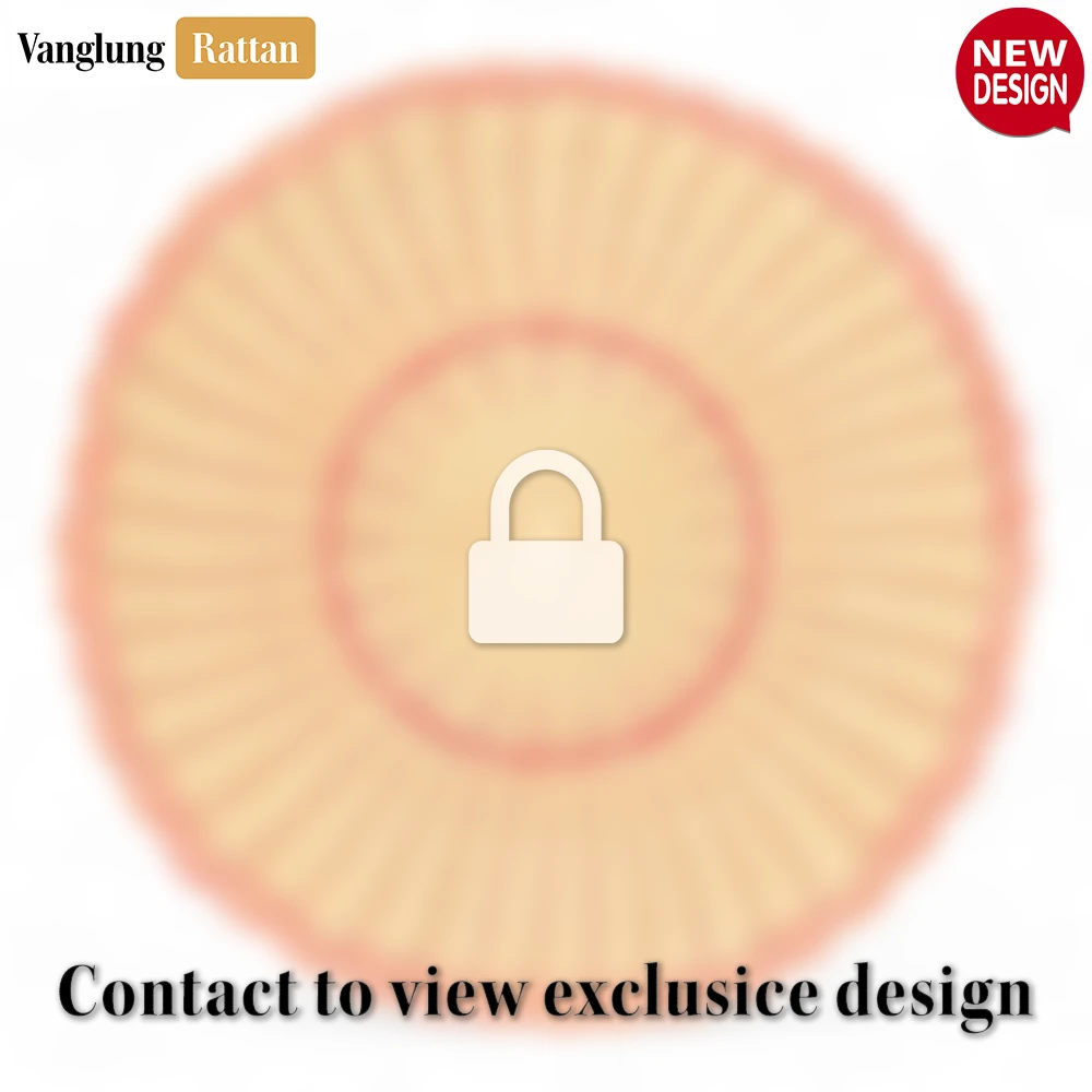 Round Natural Woven Rattan Placemat with Red Wavy Trim - UP034020 - Q: How do I clean and maintain my rattan placemat?