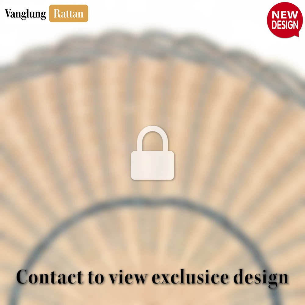 Round Woven Rattan Placemat with Blue Coastal Trim - UP034019 - ✨ Product Highlights