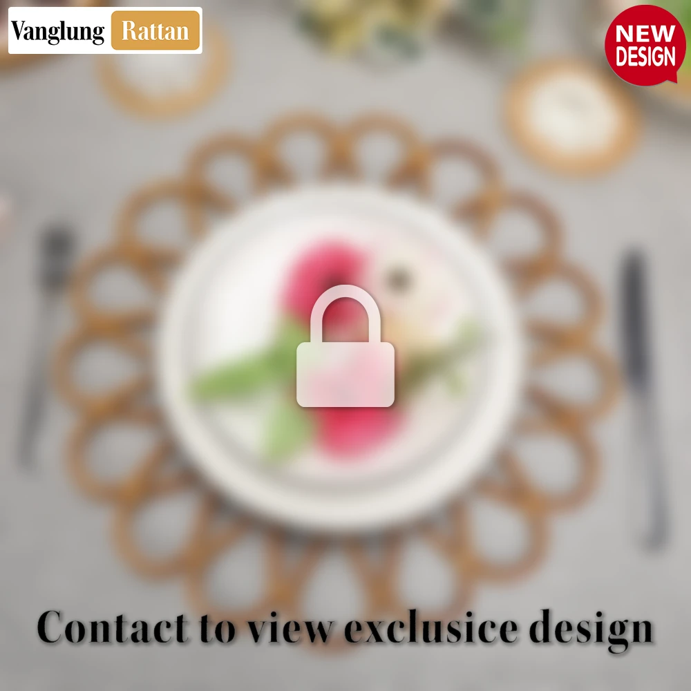 Scalloped Flower Handwoven Bamboo Rattan Placemat with Green Hexagon Pattern - UP054031 - Q: Will the natural color fade over time?