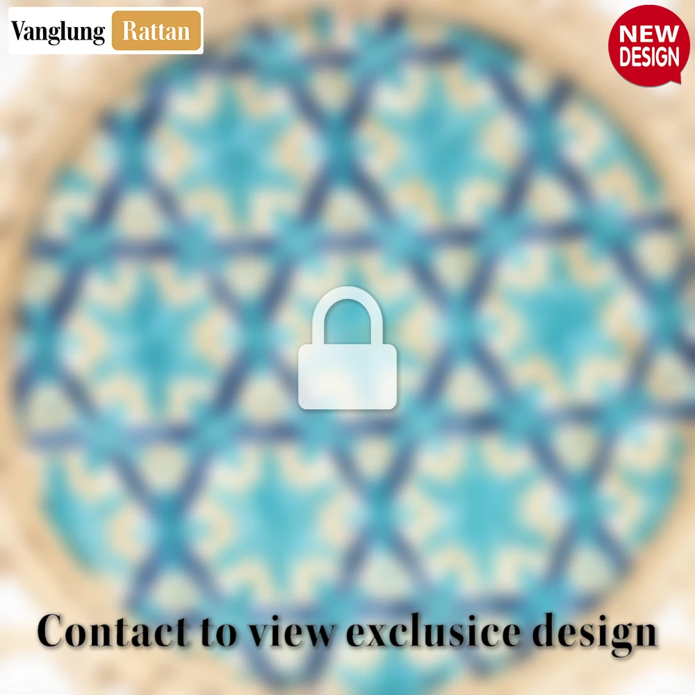 Natural Handicraft Flower Bamboo Rattan Placemat Decoration - UP053001-2 - 🏠 Applications & Uses