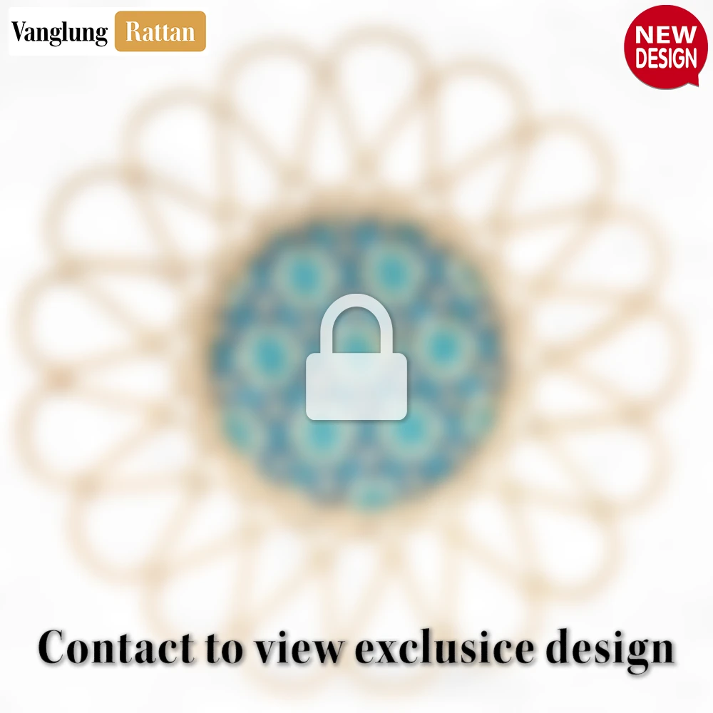 Natural Handicraft Flower Bamboo Rattan Placemat Decoration - UP053001-2-4.webp