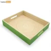 Rectangular Green Coiled Bamboo Serving Tray - Straight-Edge Box Design - STCN061002GR-1.webp