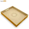 Rectangular Orange Coiled Bamboo Serving Tray - Straight-Edge Box Design - STCN061002OR-1.webp