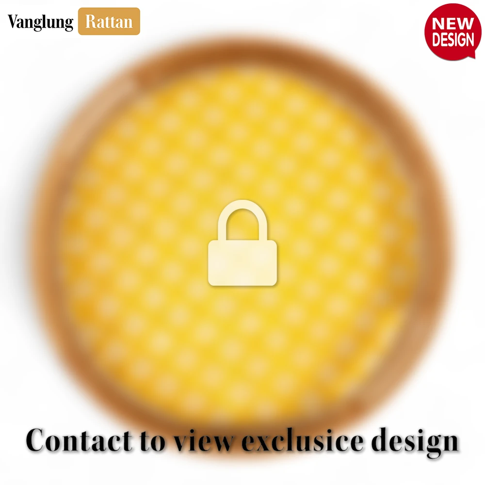 Round Handwoven Bamboo Rattan Handles Serving Tray with Yellow and Natural Diamond Pattern - STRO013003YL - ❓ Frequently Asked Questions (FAQ)