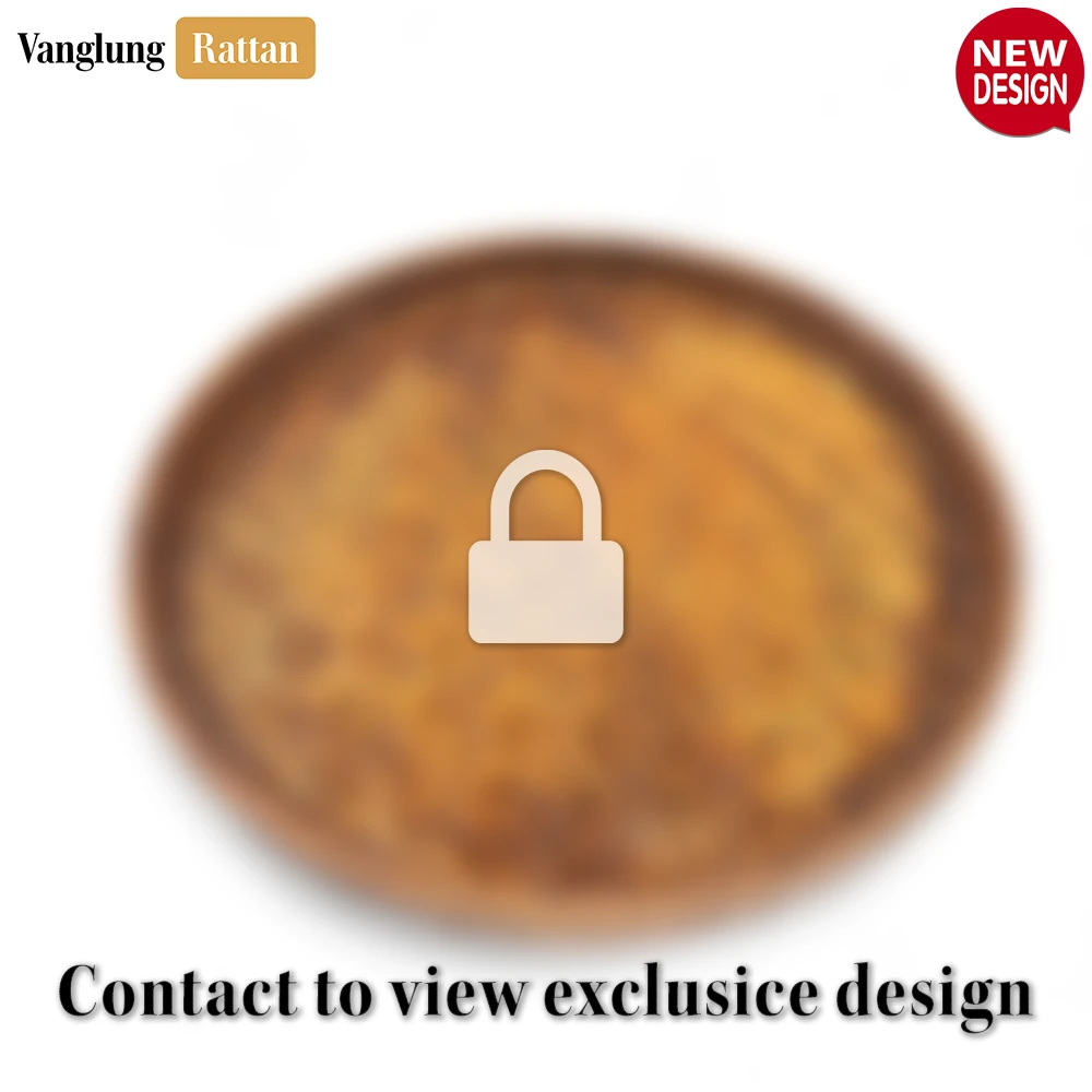 Round Handwoven Bamboo Rattan Serving Tray with Golden Brown Twilled Twos Weave - STRO013004DI-1.webp