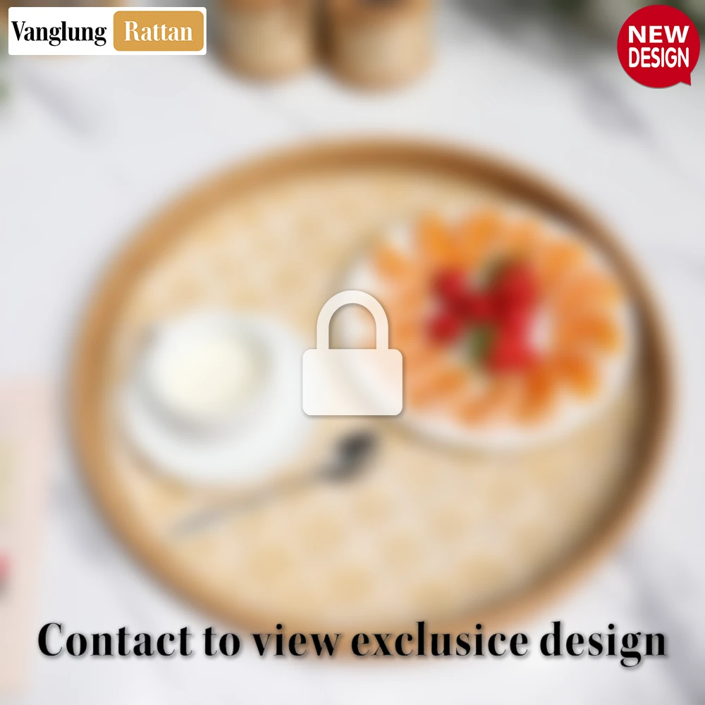 Round Handwoven Bamboo Rattan Serving Tray with Natural Twilled Twos Weave - STRO013004NA-2.webp