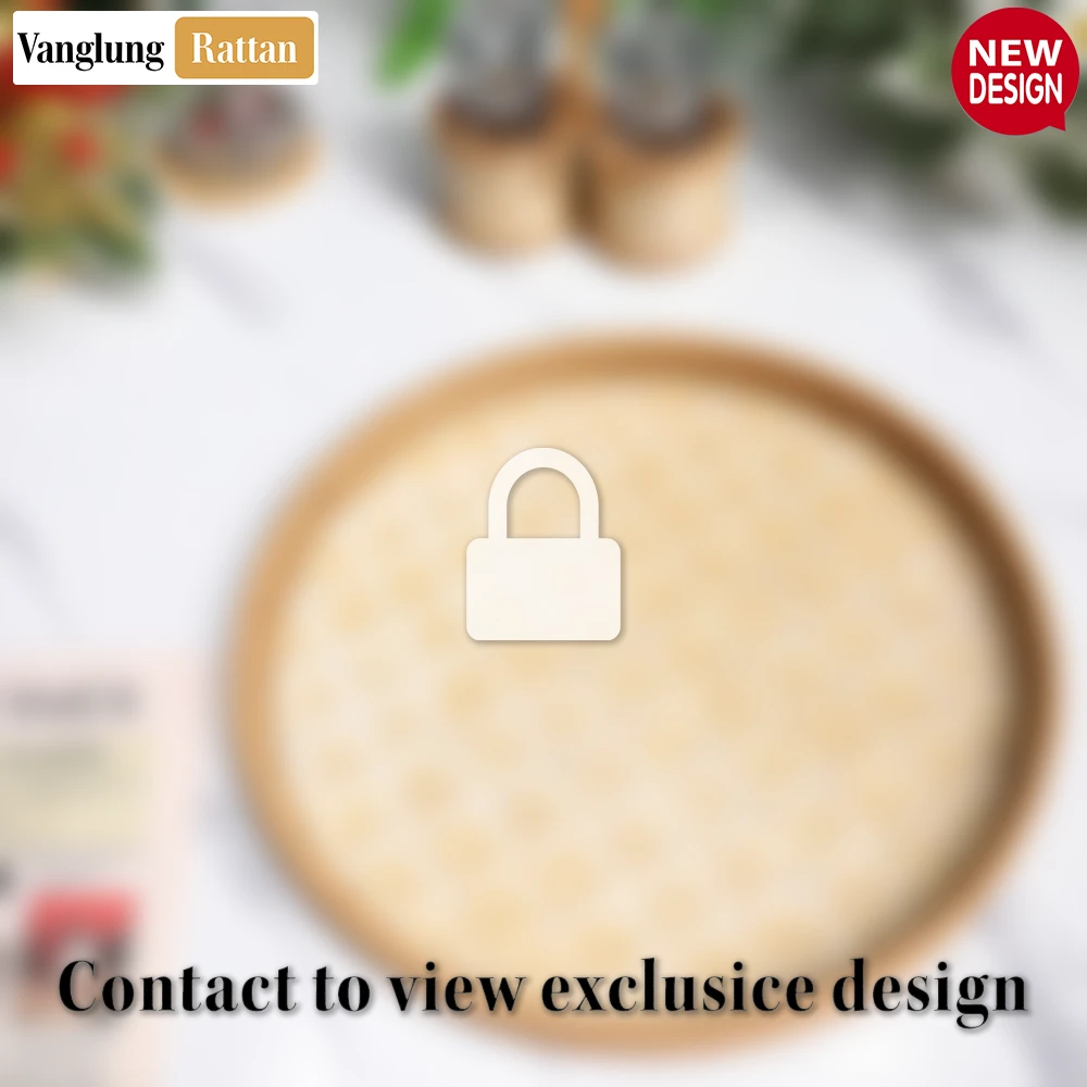 Round Handwoven Bamboo Rattan Serving Tray with Natural Twilled Twos Weave - STRO013004NA - ❓ Frequently Asked Questions