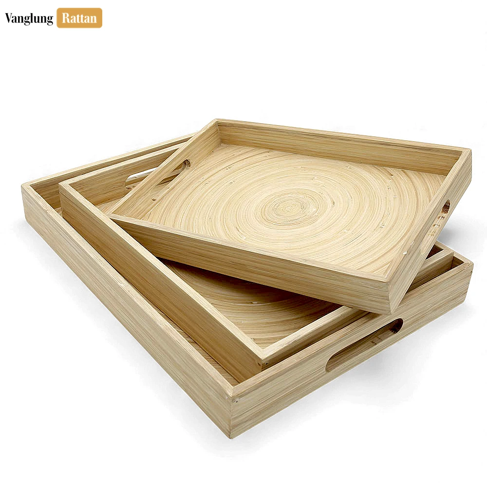 Set Rectangular Natural Coiled Bamboo Serving Tray - Straight-Edge Box Design - STCN061002NASE-2.webp