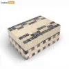 Mother of Pearl Checkerboard Decorative Box - Cream and Charcoal Shell Inlay Keepsake Organizer - TWH03008-1.webp