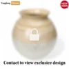 Natural Bamboo & Pearl Shell Inlay Vessel - Rustic Glam Christmas Holiday - DCVA25011-1.webp