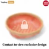 Round Woven Fruit Serving Bowl with Red and Natural Weave - TW05BL008-1.webp