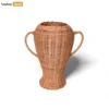 Rustic Core Rattan Trophy Vase - Woven Double-Handled Urn for Christmas Décor - DCVA26002-1.webp