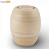 Artisanal Wood Grain Ash Urn - Premium Natural Memorial Product for Funeral Home Use - UR0526008-1.webp