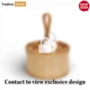Handcrafted Mixed-Weave Round Utensil Holder - Sustainable Light Wood Flatware Organizer for Kitchen Use - TWR05002-1.webp