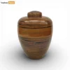 Large Bamboo Ash Urn with Secure Domed Lid - Organic Modern Design for Eternal Memorial Use - UR0526006-1.webp